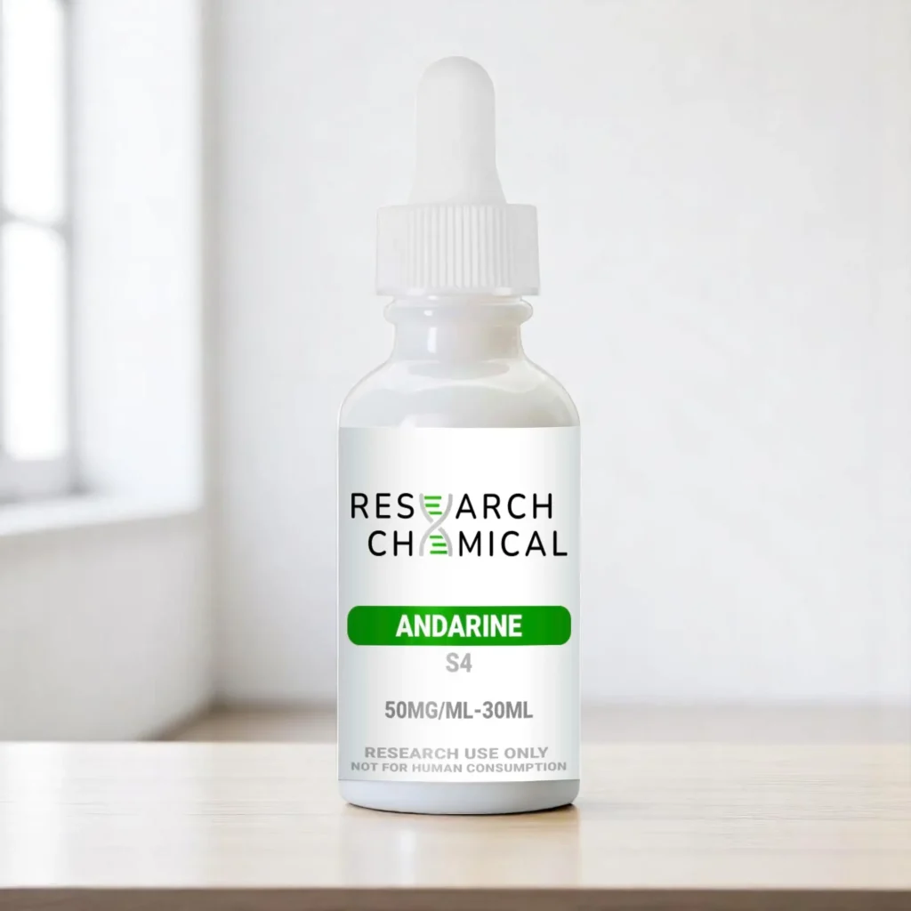 High-purity Andarine S4 Liquid 50mg/mL in UV-protected glass bottle – for lab research
