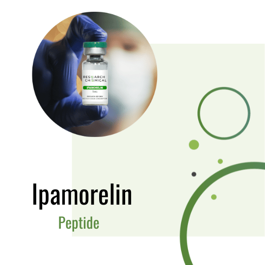 Ipamorelin with dots and circles